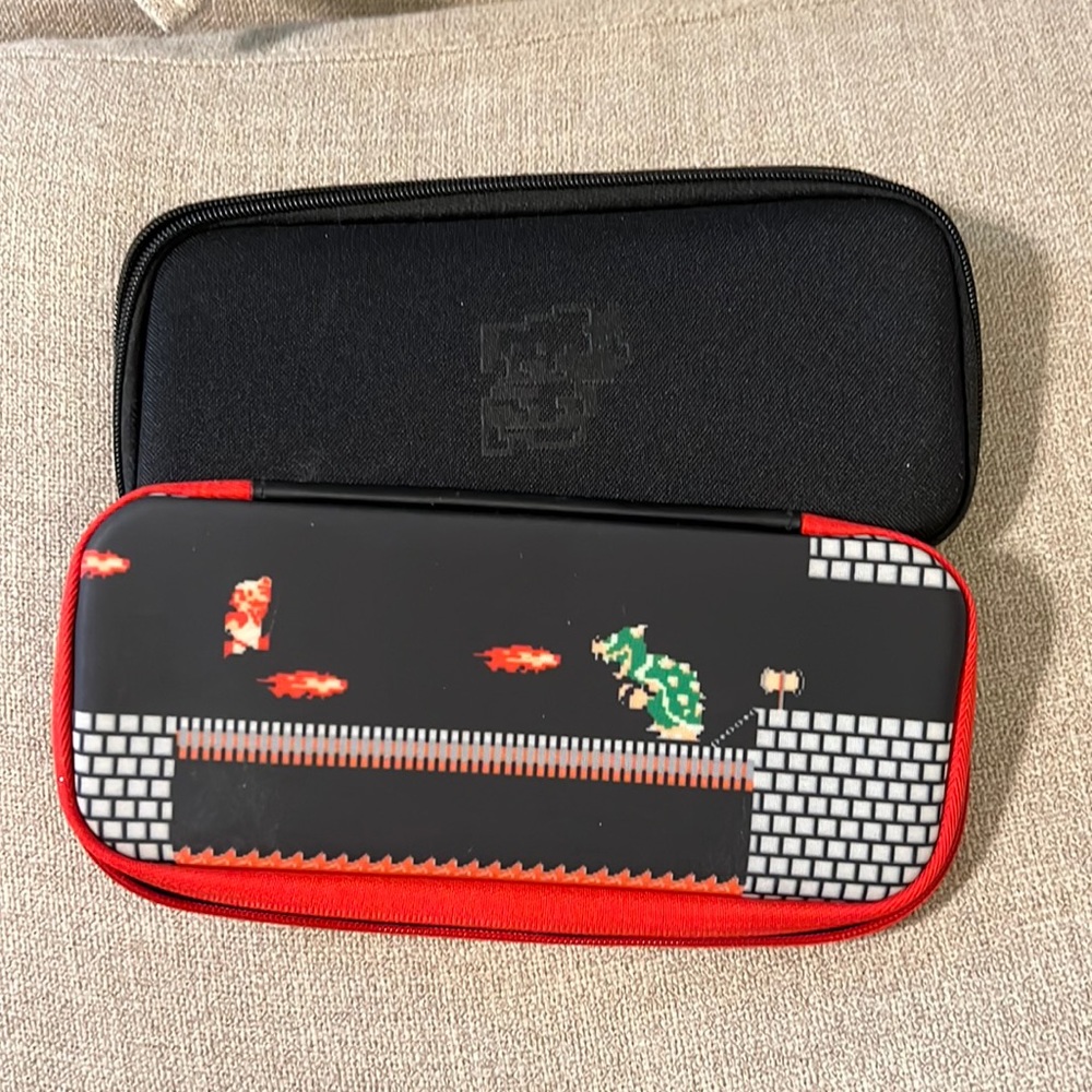 Two Nintendo switch case super Mario
